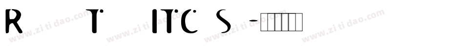 Roswell Three ITC Std字体转换
